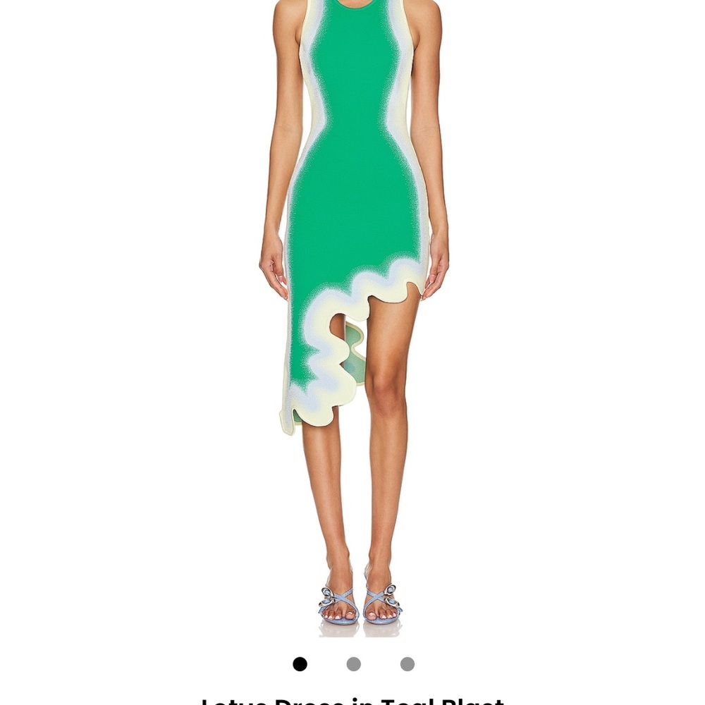 REVOLVE PH5 Lotus Teal Asymmetrical Dress